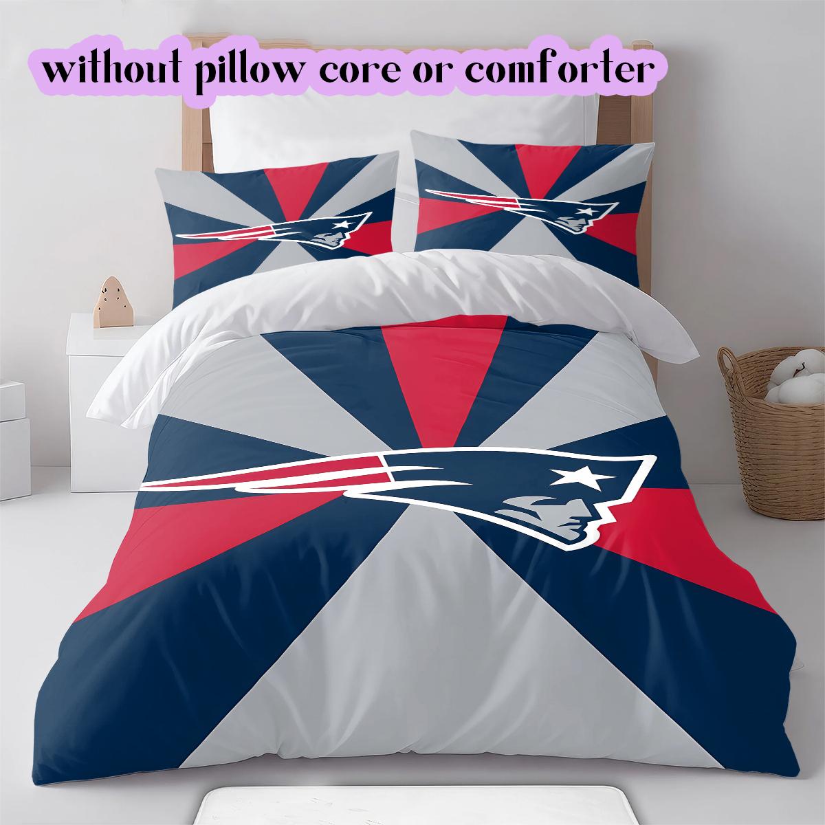 New England Patriots Pattern Bedding Quilt Set Quilt Cover Pillowcase Home Decoration Birthday Gift (1 * duvet cover + 2 * pillowcase, without core) 135x200cm
New England Patriots Pattern Bedding Quilt Set Quilt Cover Pillowcase Home Decoration Birthday Gift (1 * duvet cover + 2 * pillowcase, without core) 135x200cm
