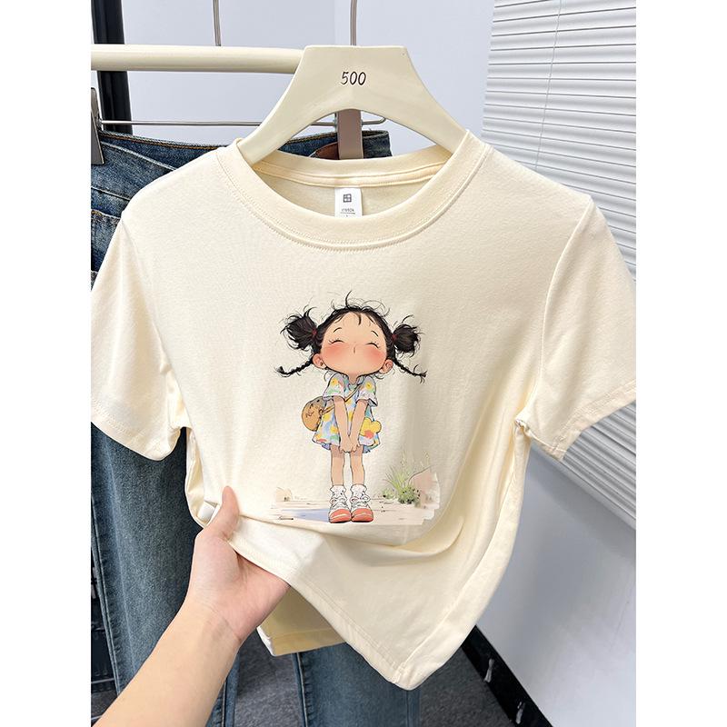Cartoon Print Petite Round Neck Short Sleeve T-shirt for Women - Age-Reducing Korean Summer Fashion XL коричневий
Cartoon Print Petite Round Neck Short Sleeve T-shirt for Women - Age-Reducing Korean Summer Fashion XL коричневий