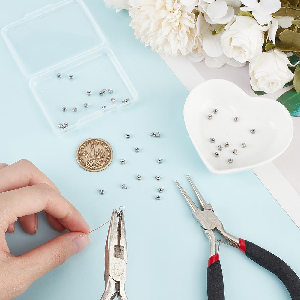 UNICRAFTALE About 40Pcs Stainless Steel Crimp Beads Locker Seperator Beads Column Beads Cord End Caps Metal Stopper Crimp Beads for Bracelets and
UNICRAFTALE About 40Pcs Stainless Steel Crimp Beads Locker Seperator Beads Column Beads Cord End Caps Metal Stopper Crimp Beads for Bracelets and