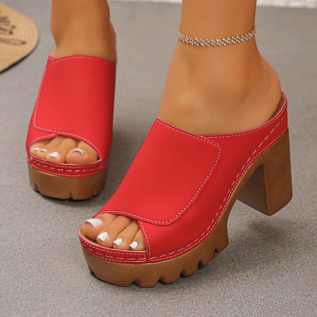 2025 Summer Plus Size Chunky Heel Open-Toe Height-Increasing Women s Beach Slippers 43 червоний
2025 Summer Plus Size Chunky Heel Open-Toe Height-Increasing Women s Beach Slippers 43 червоний