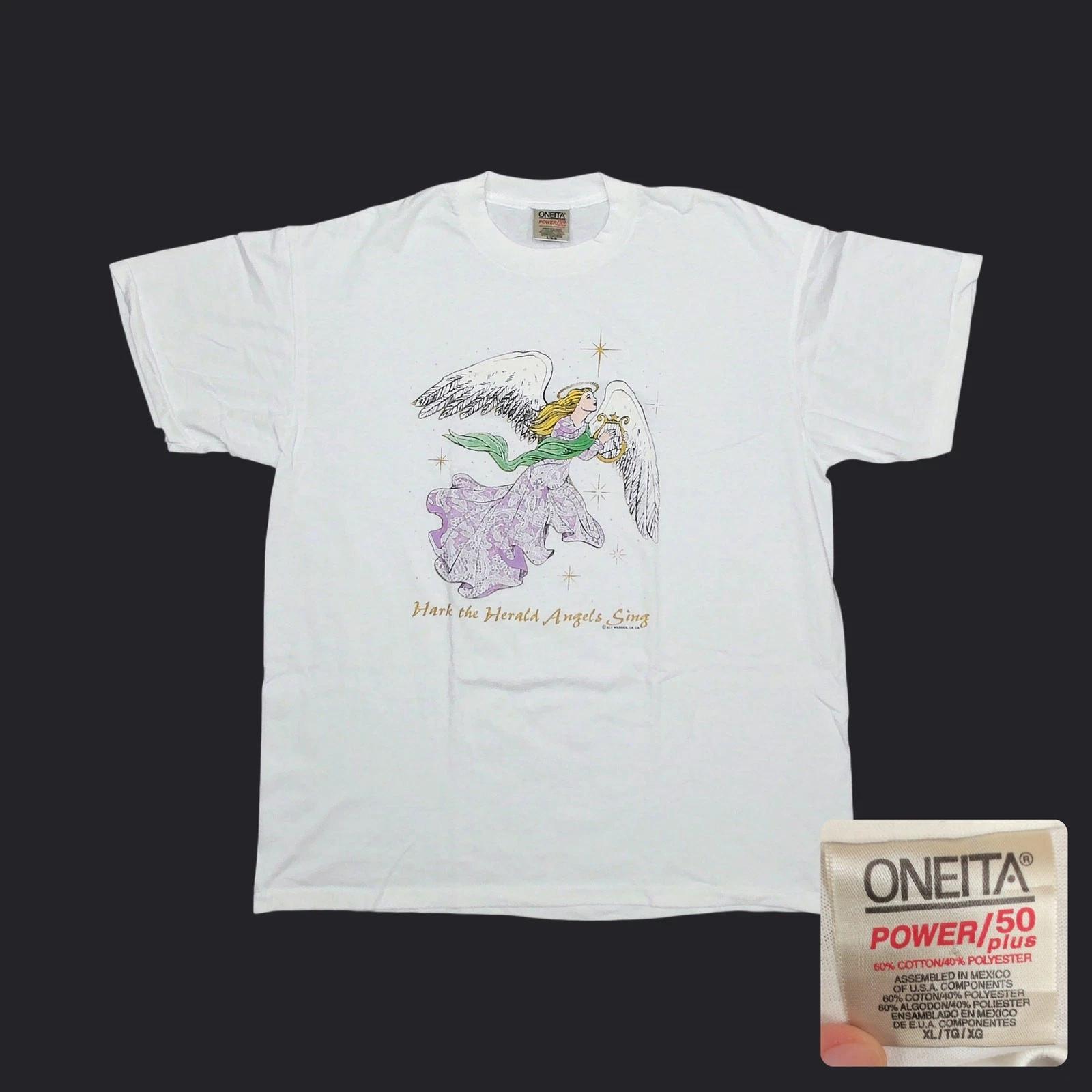 Vintage 1995 Hark The Herald Angels Sing T Shirt Mens XL Wildside Single Stitch 4XL
Vintage 1995 Hark The Herald Angels Sing T Shirt Mens XL Wildside Single Stitch 4XL