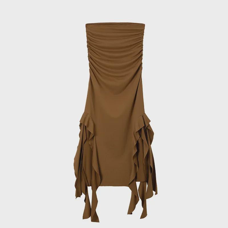 2024 Весна/Лето Европейско-Американский Тренд Одно Плечо Топ-Труба Облегающее Нестандартное Платье для Женщин XX-Large коричневый
2024 Весна/Лето Европейско-Американский Тренд Одно Плечо Топ-Труба Облегающее Нестандартное Платье для Женщин XX-Large коричневый