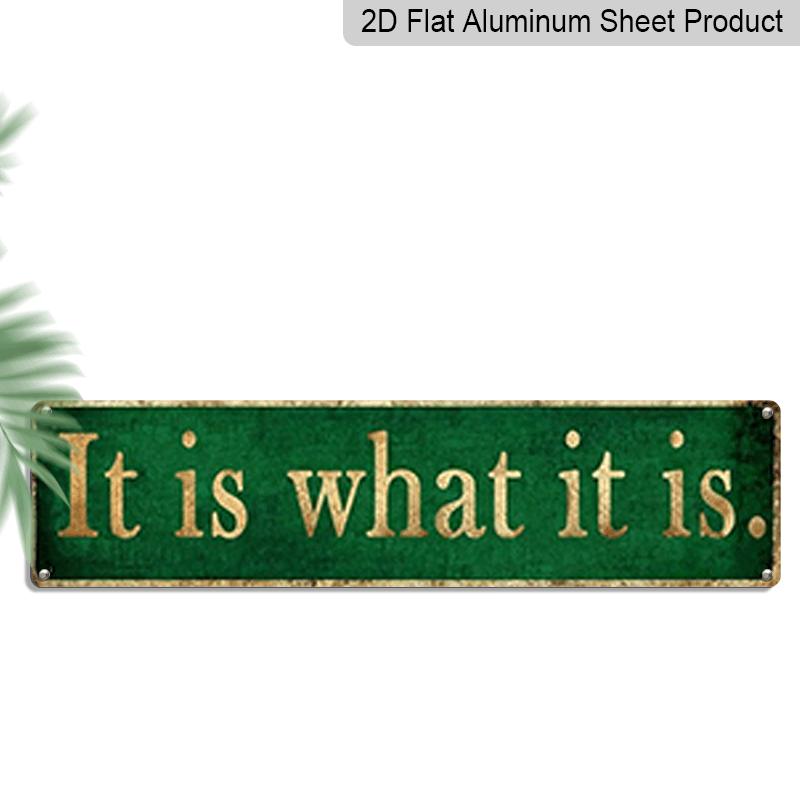Aluminum Decorative Sign - Featuring The Phrase It Is What It Is. This Vintage Wall Art Is Perfect for Decorating Your for Home or Kitchen 40cm x 10cm
Aluminum Decorative Sign - Featuring The Phrase It Is What It Is. This Vintage Wall Art Is Perfect for Decorating Your for Home or Kitchen 40cm x 10cm
