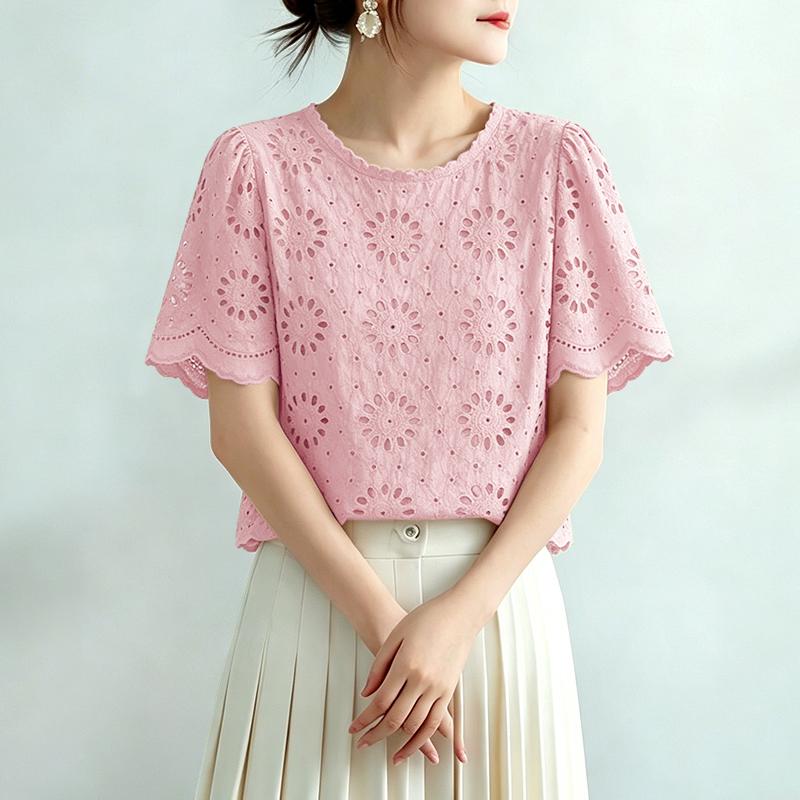ZANZEA Women Embroidery Lace Crochet Patchwork Loose Casual Short Sleeve Blouse 2XL рожевий
ZANZEA Women Embroidery Lace Crochet Patchwork Loose Casual Short Sleeve Blouse 2XL рожевий