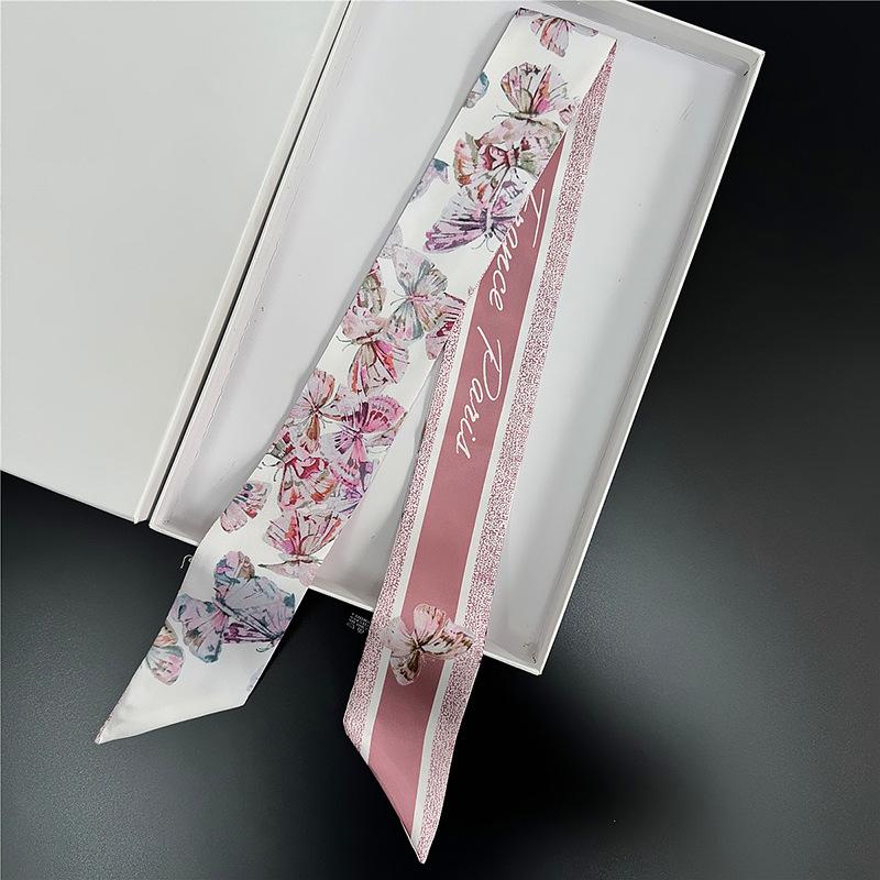 Spring and summer new plant jungle simulation silk scarf diagonal streamer tied bag ribbon headband versatile small scarf
Spring and summer new plant jungle simulation silk scarf diagonal streamer tied bag ribbon headband versatile small scarf