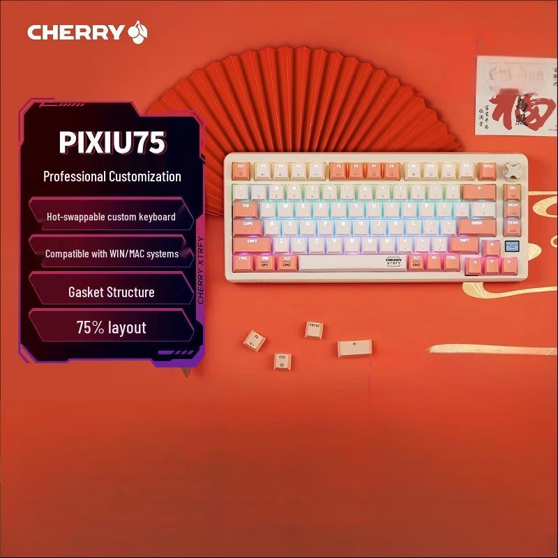 Cherry XTRFY PIXIU 75 Tri-Mode RGB Hotswap Mechanical Gaming Keyboard
Cherry XTRFY PIXIU 75 Tri-Mode RGB Hotswap Mechanical Gaming Keyboard
