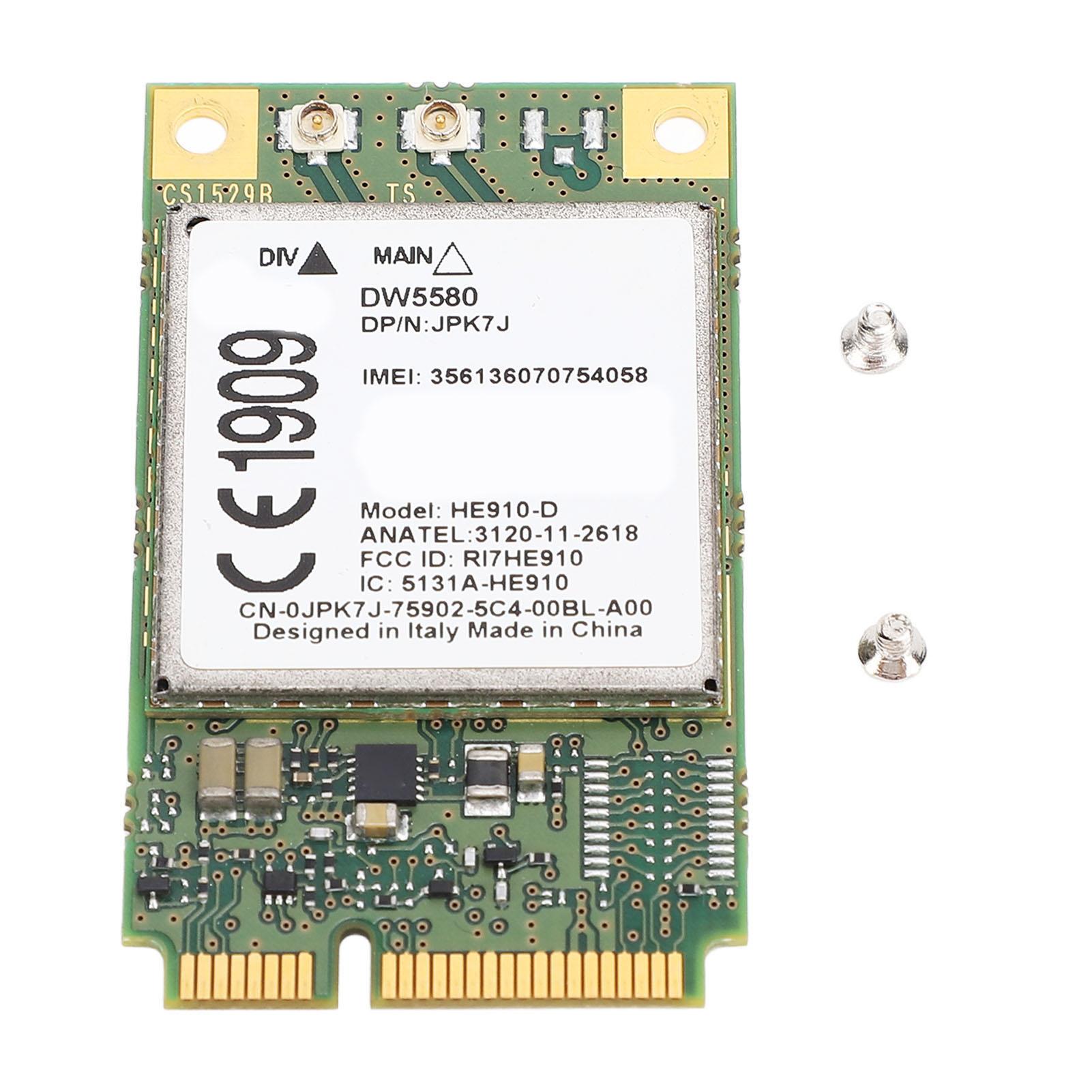 DW5580 HE910 D Module Mini PCIe UMTS HSPA 3G Network Card Module for PDAs MRMs Logistics POS
DW5580 HE910 D Module Mini PCIe UMTS HSPA 3G Network Card Module for PDAs MRMs Logistics POS