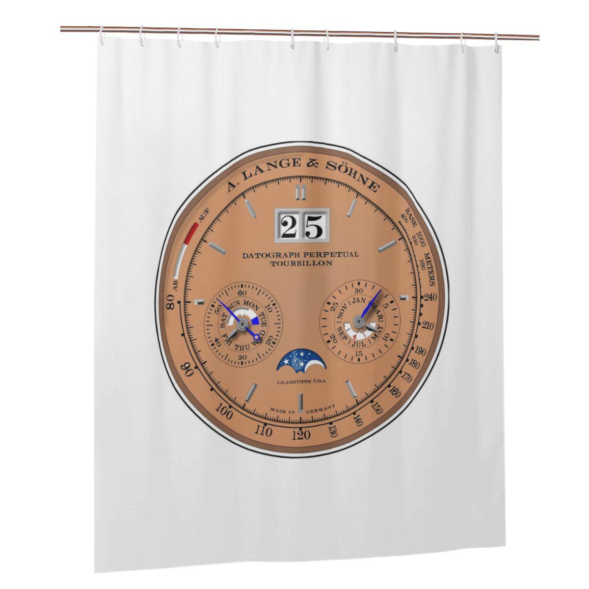 Lange & Sohne Datograph Dial Shower Curtain Bathroom Polyester Waterproof Bath Curtains With Hooks W60H190(CM)-1 Pcs
Lange & Sohne Datograph Dial Shower Curtain Bathroom Polyester Waterproof Bath Curtains With Hooks W60H190(CM)-1 Pcs