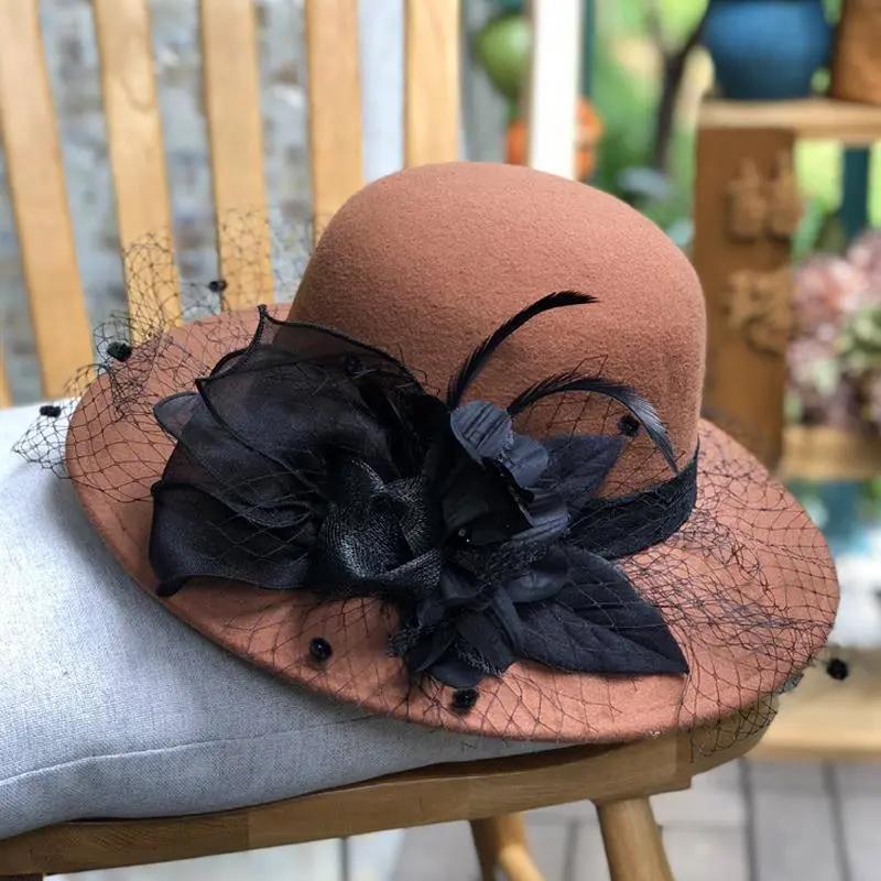 WTEMPO Женские однотонные сетчатые лоскутные широкополые большие пляжные шляпы женские соломенные шляпы складные солнцезащитные шляпы праздничные летние шляпы для отдыха на открытом воздухе 1pc коричневый