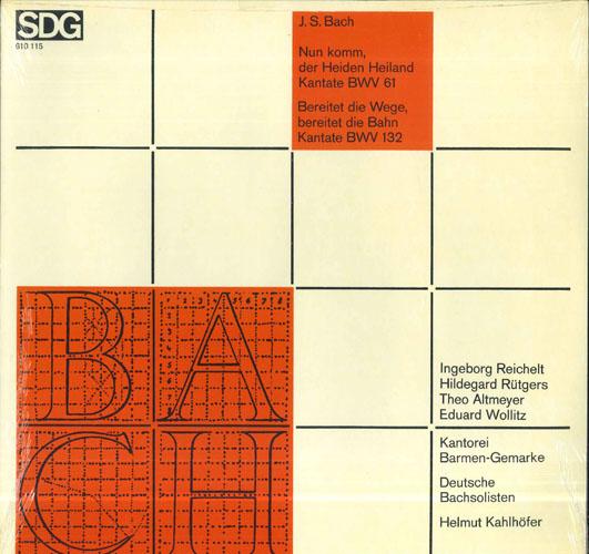 LP Record JOHANN SEBASTIAN BACH nun Komm Der Heiden Heiland Kant 610115 SDG Germany Classical Used
LP Record JOHANN SEBASTIAN BACH nun Komm Der Heiden Heiland Kant 610115 SDG Germany Classical Used