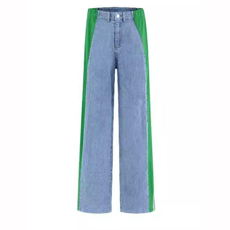 Women s Casual Fashion High Waist Stretch Knitted Stitching Denim Straight Trousers XXXXL
Women s Casual Fashion High Waist Stretch Knitted Stitching Denim Straight Trousers XXXXL