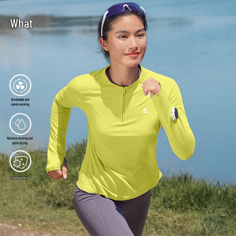 Yuebu Women s Anti-Bacterial Quick-Dry Half-Zip Long-Sleeve Sports Top L
Yuebu Women s Anti-Bacterial Quick-Dry Half-Zip Long-Sleeve Sports Top L