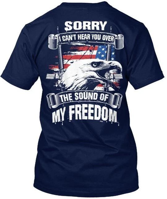 American Patriot Freedom Flag Sorry I Cant Hear You T shirt Made in USA S to 5XL 4XL
American Patriot Freedom Flag Sorry I Cant Hear You T shirt Made in USA S to 5XL 4XL