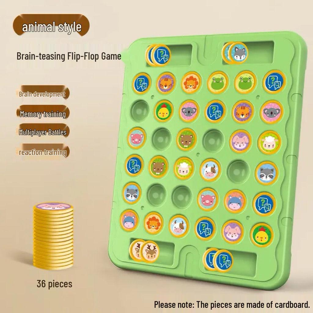 Children s Animal Flip Chess Puzzle Toy for Focus and Observation Training
Children s Animal Flip Chess Puzzle Toy for Focus and Observation Training