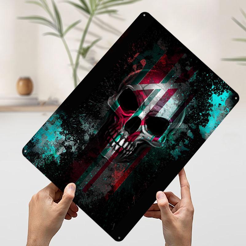 Skull With Stripes Tinplate Poster Customized Wall Art Vintage Retro Metal Signs for Gamer Decoration Room Home Decor Coffee Bar 20x30cm(7.8x11.8inch)
Skull With Stripes Tinplate Poster Customized Wall Art Vintage Retro Metal Signs for Gamer Decoration Room Home Decor Coffee Bar 20x30cm(7.8x11.8inch)