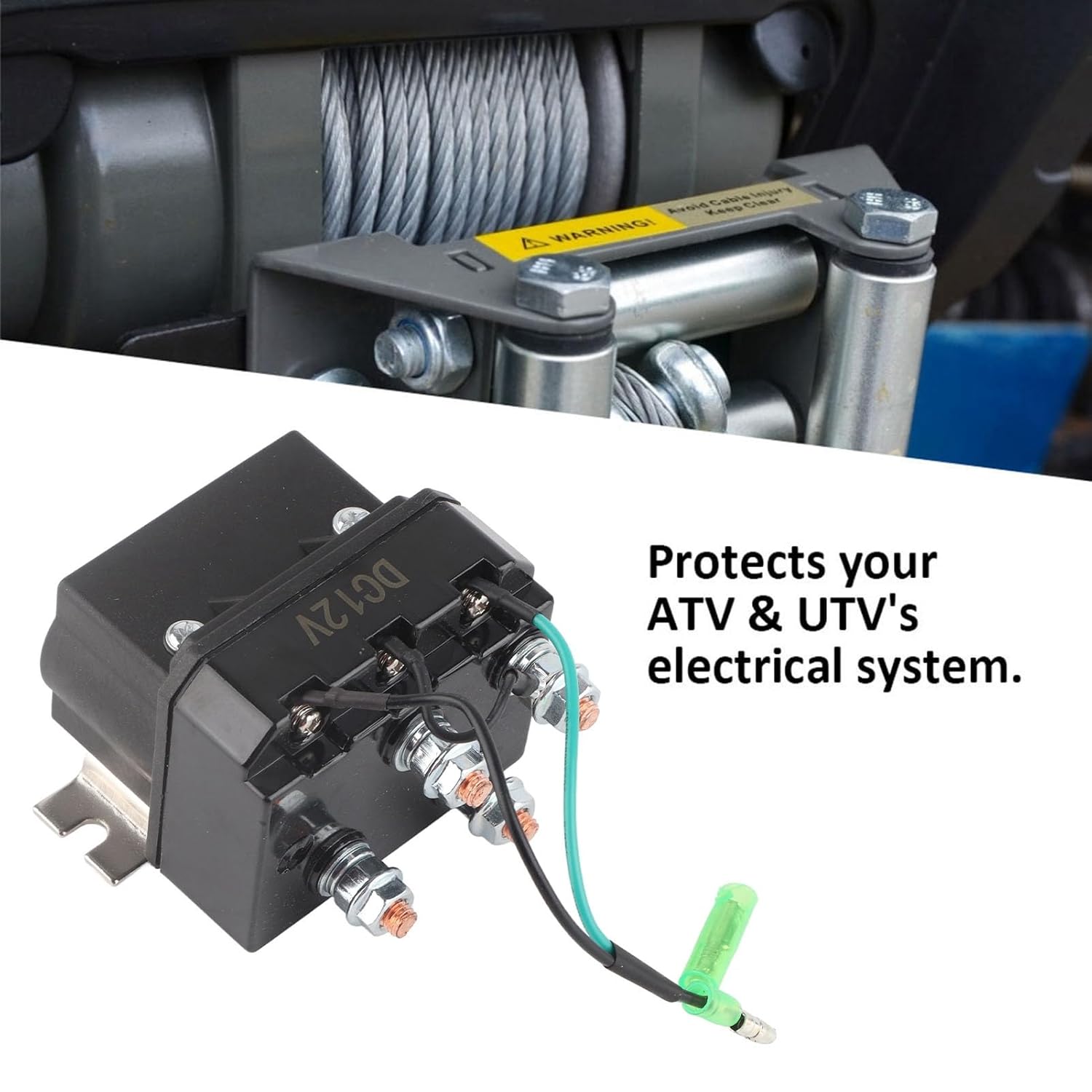Реле лебідки для лебідок 1500-5000 фунтів, Контактор solenoid relay для квадроциклів UTV, Аксесуари для лебідки
Реле лебідки для лебідок 1500-5000 фунтів, Контактор solenoid relay для квадроциклів UTV, Аксесуари для лебідки