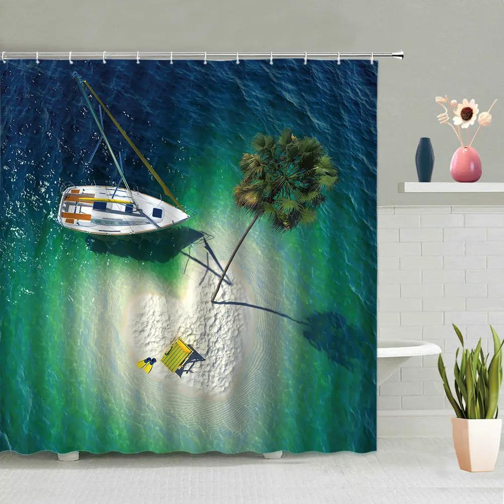 Ocean Yacht Shower Curtain Boat Blue Sea Ship Modern Scenic Printed Bathroom Curtain Waterproof Fabric Screen Home Decoration W60H190(CM)-1 Pcs
Ocean Yacht Shower Curtain Boat Blue Sea Ship Modern Scenic Printed Bathroom Curtain Waterproof Fabric Screen Home Decoration W60H190(CM)-1 Pcs