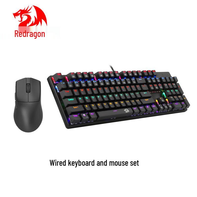 Redragon K208+G49 Wired Mechanical Keyboard and Mouse Combo
Redragon K208+G49 Wired Mechanical Keyboard and Mouse Combo
