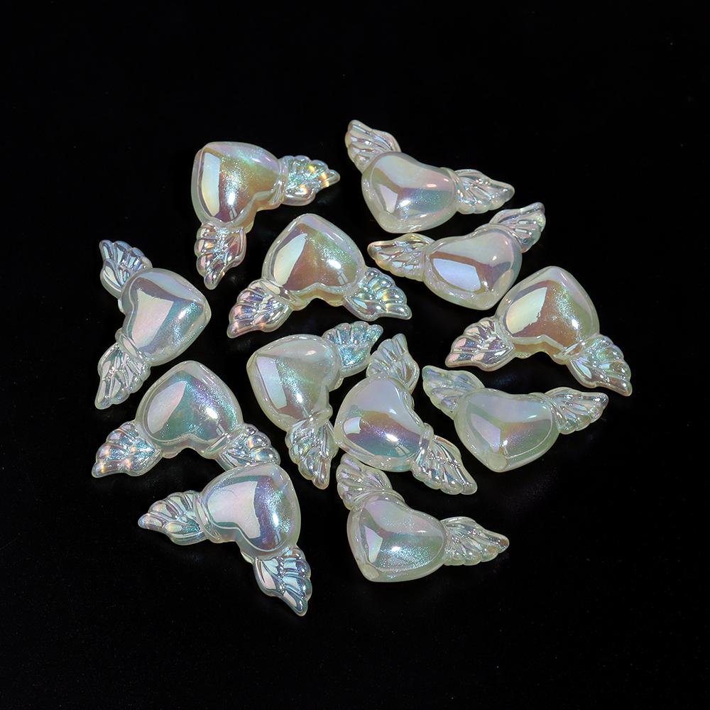 10pcs/lot 35x21mm Luminous Color Love Angel Acrylic Beads Heart Loose Beads For Jewelry Making DIY Necklace Bracelet Accessories жёлтый
10pcs/lot 35x21mm Luminous Color Love Angel Acrylic Beads Heart Loose Beads For Jewelry Making DIY Necklace Bracelet Accessories жёлтый
