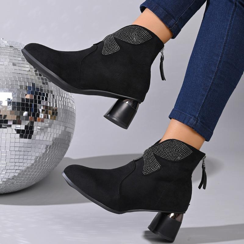 New Autumn and Winter Booties Round Toe Suede Zipper Rhinestone Bow Fashion Temperament Block Heel Women s Shoes 35
New Autumn and Winter Booties Round Toe Suede Zipper Rhinestone Bow Fashion Temperament Block Heel Women s Shoes 35