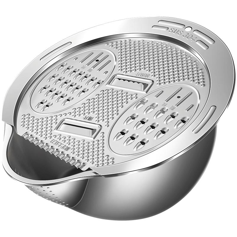 Multifunctional LFGB Certificated 316L Stainless Steel Rice Washer 304 Stainless Steel Fruit and Vegetable Slicer Cutter 2 in 1
Multifunctional LFGB Certificated 316L Stainless Steel Rice Washer 304 Stainless Steel Fruit and Vegetable Slicer Cutter 2 in 1