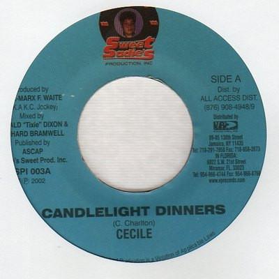 7inch Record CE CILE - Candlelight Dinners SSPI003 Sweet Sadies Pr 2002 Jamaica Reggae, Ska & Dub Used
7inch Record CE CILE - Candlelight Dinners SSPI003 Sweet Sadies Pr 2002 Jamaica Reggae, Ska & Dub Used