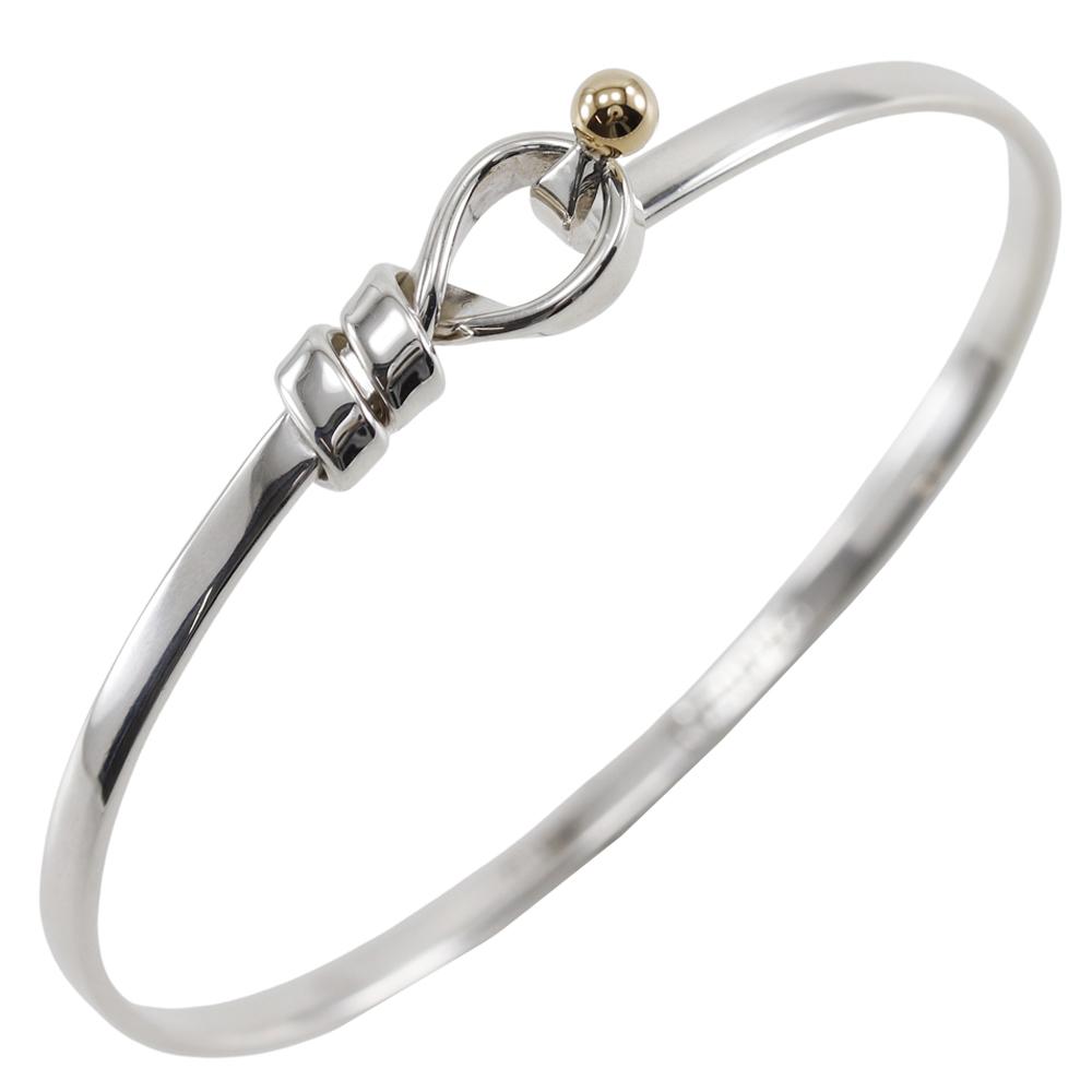 TIFFANY&Co. Hook & Eye Bangle Silver925/K18 yellow gold 9.3g Women Used
TIFFANY&Co. Hook & Eye Bangle Silver925/K18 yellow gold 9.3g Women Used