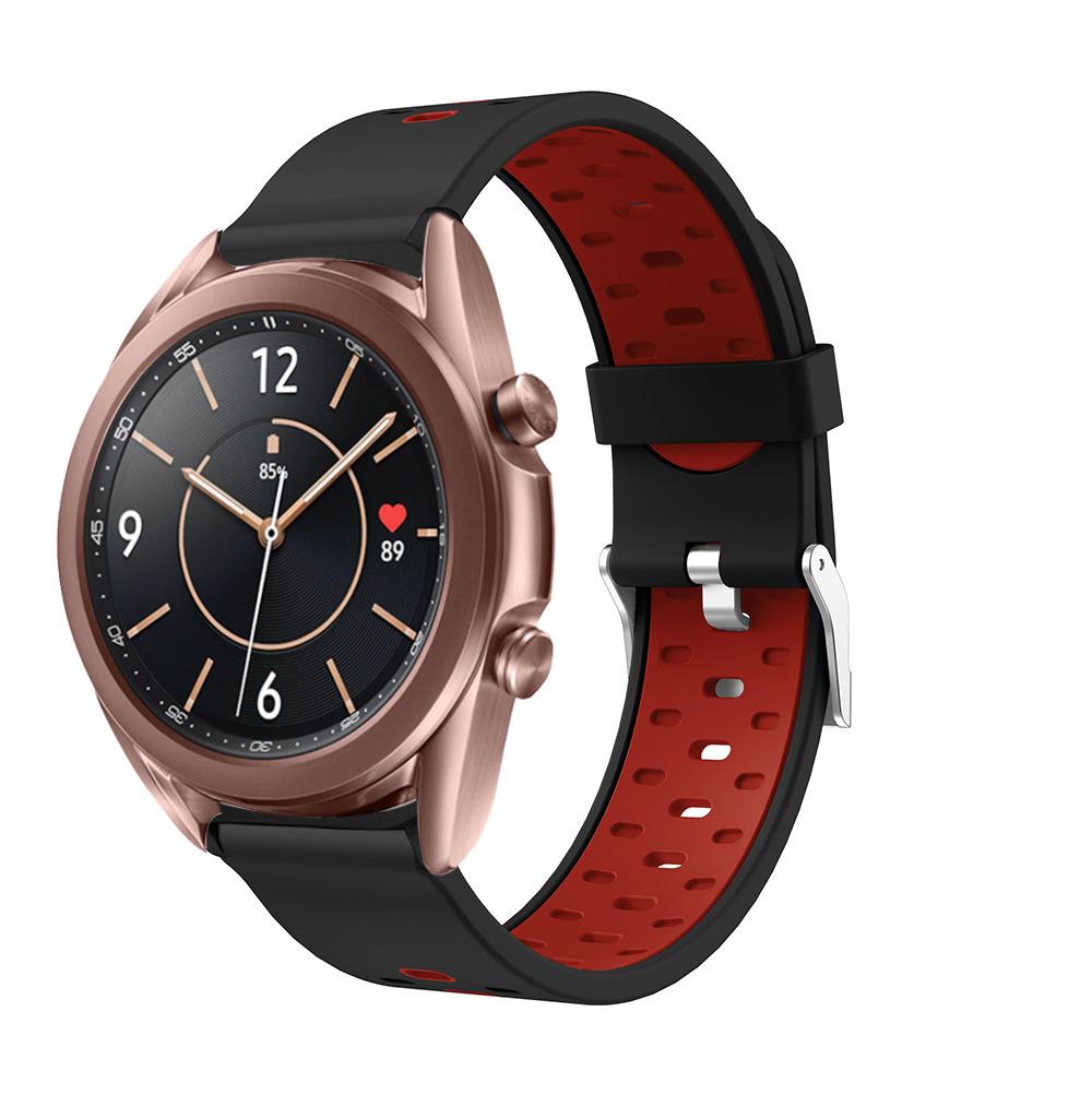 20mm Dual-colors Silicone Watch Replace Band for Samsung Galaxy Watch3 41mm Black/Blue
20mm Dual-colors Silicone Watch Replace Band for Samsung Galaxy Watch3 41mm Black/Blue