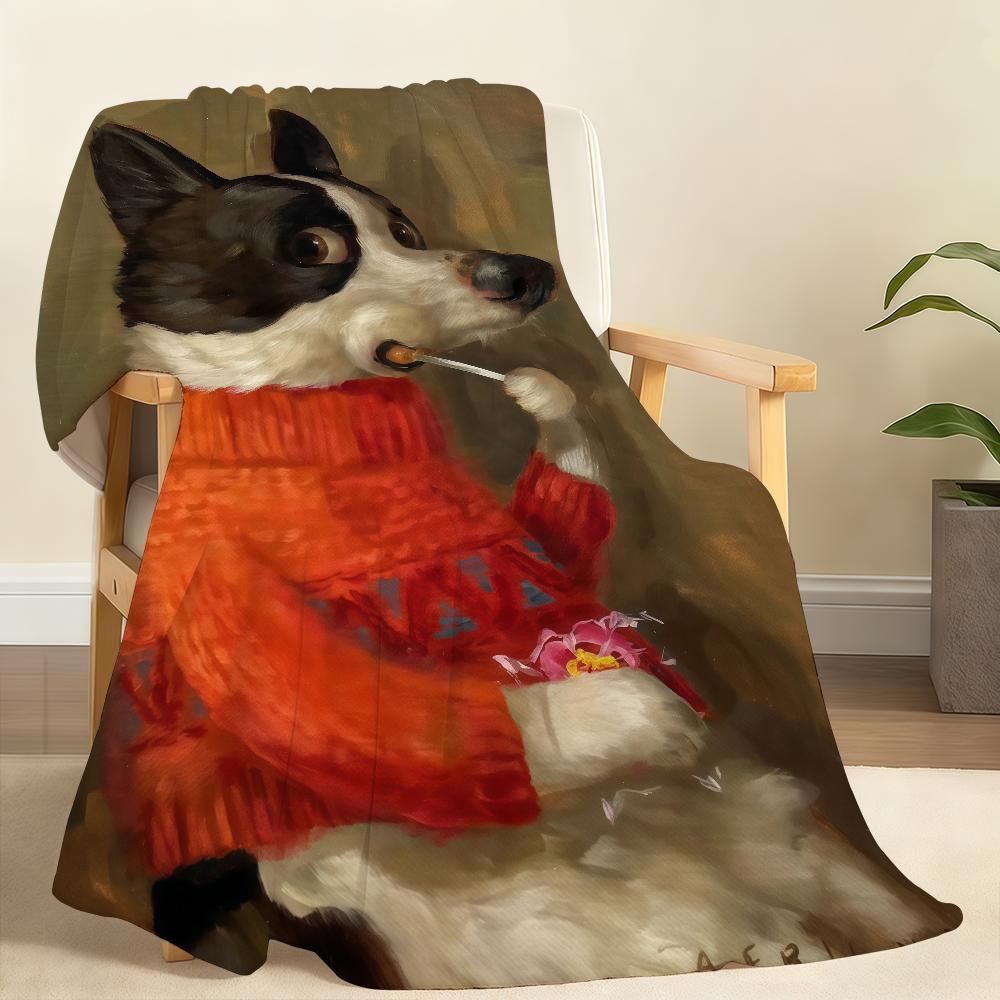 Oil Painting Pet Illustration Blanket Soft Throw Blanket for Home Bedroom Bed Sofa Picnic Travel Office Rest Cover Blanket Gift 150x200cm
Oil Painting Pet Illustration Blanket Soft Throw Blanket for Home Bedroom Bed Sofa Picnic Travel Office Rest Cover Blanket Gift 150x200cm