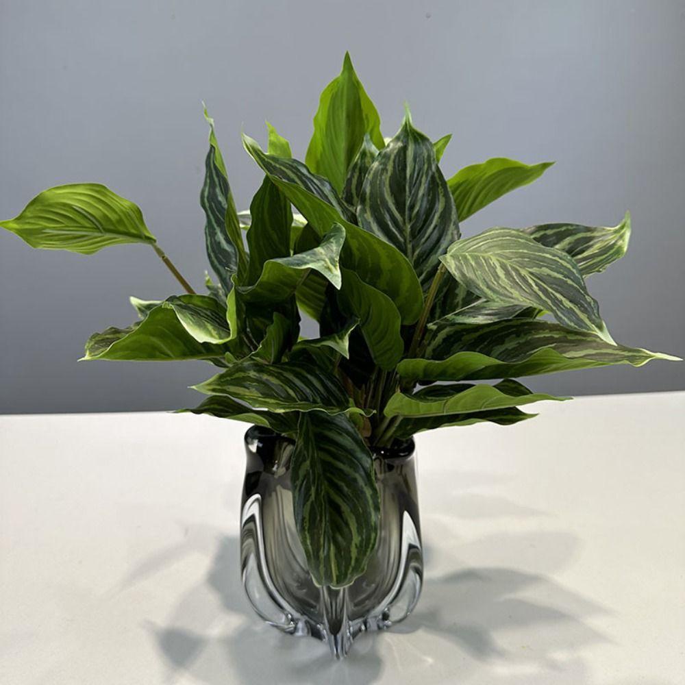 Plastic Peacock Arrowroot Brazil Leaf Simulation Evergreen Leaves Indoor Outdoor Decoration зелений
Plastic Peacock Arrowroot Brazil Leaf Simulation Evergreen Leaves Indoor Outdoor Decoration зелений