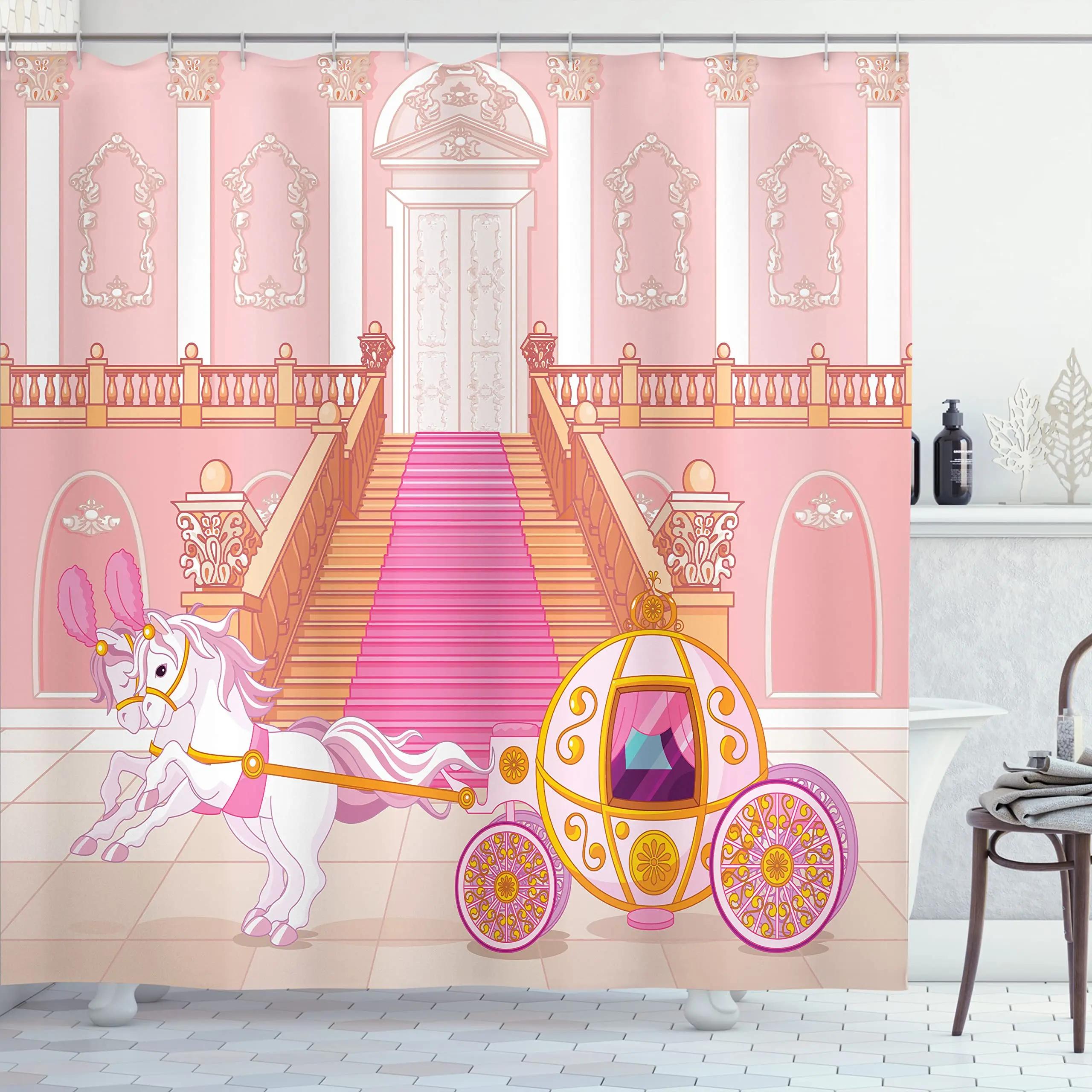 Pink Gold Shower Curtain Princess Castle Dotted Bathroom Bath Curtains Waterproof Girl Bathtub Curtain With 12 Hooks Home Decor W60H190(CM)-1 Pcs
Pink Gold Shower Curtain Princess Castle Dotted Bathroom Bath Curtains Waterproof Girl Bathtub Curtain With 12 Hooks Home Decor W60H190(CM)-1 Pcs
