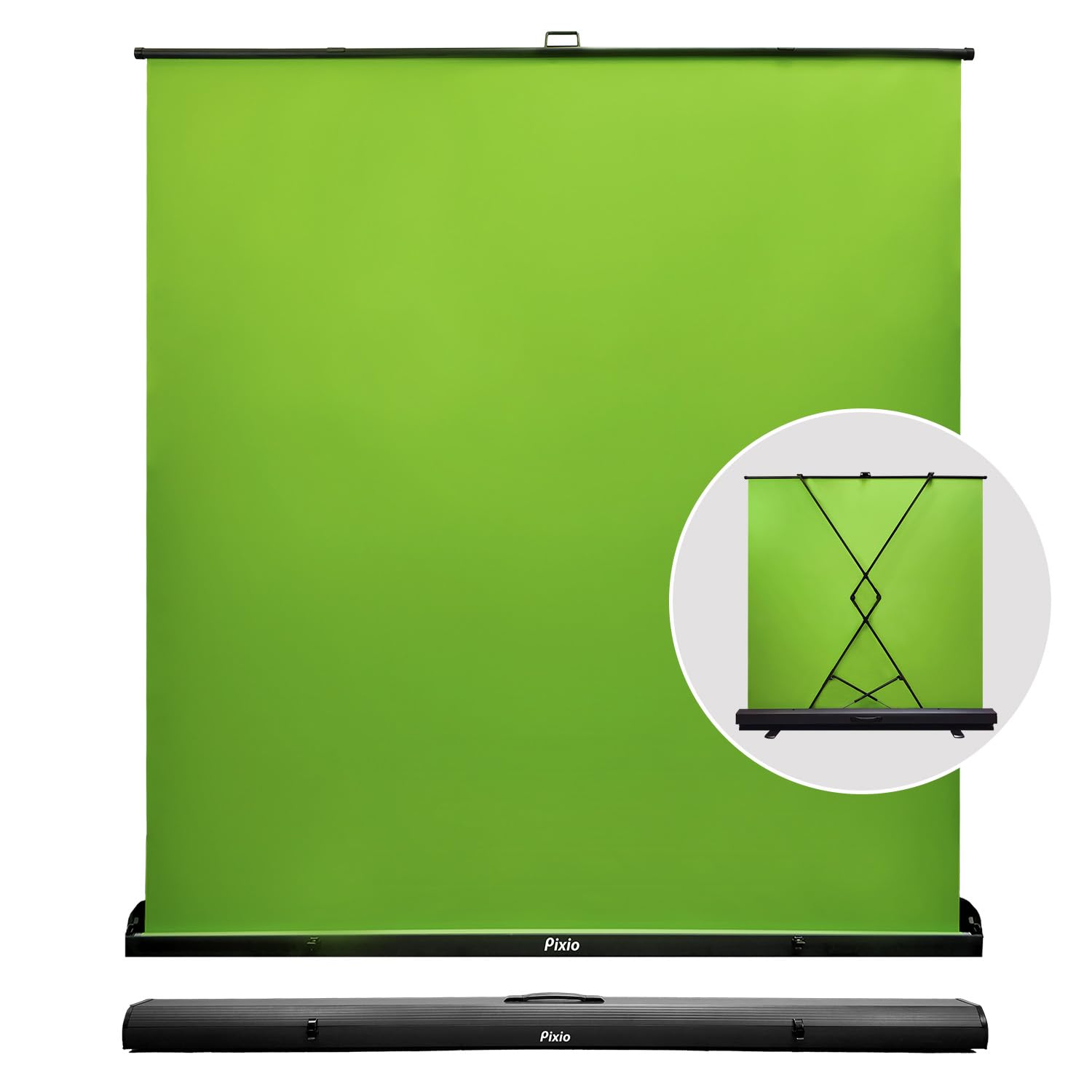 Pixio PXGS1XLW Green Screen XL Wide Foldable Chroma Key Background Freestanding Wrinkle-resistant Auto-fixing Game Distribution Zoom Meeting Virtual
Pixio PXGS1XLW Green Screen XL Wide Foldable Chroma Key Background Freestanding Wrinkle-resistant Auto-fixing Game Distribution Zoom Meeting Virtual