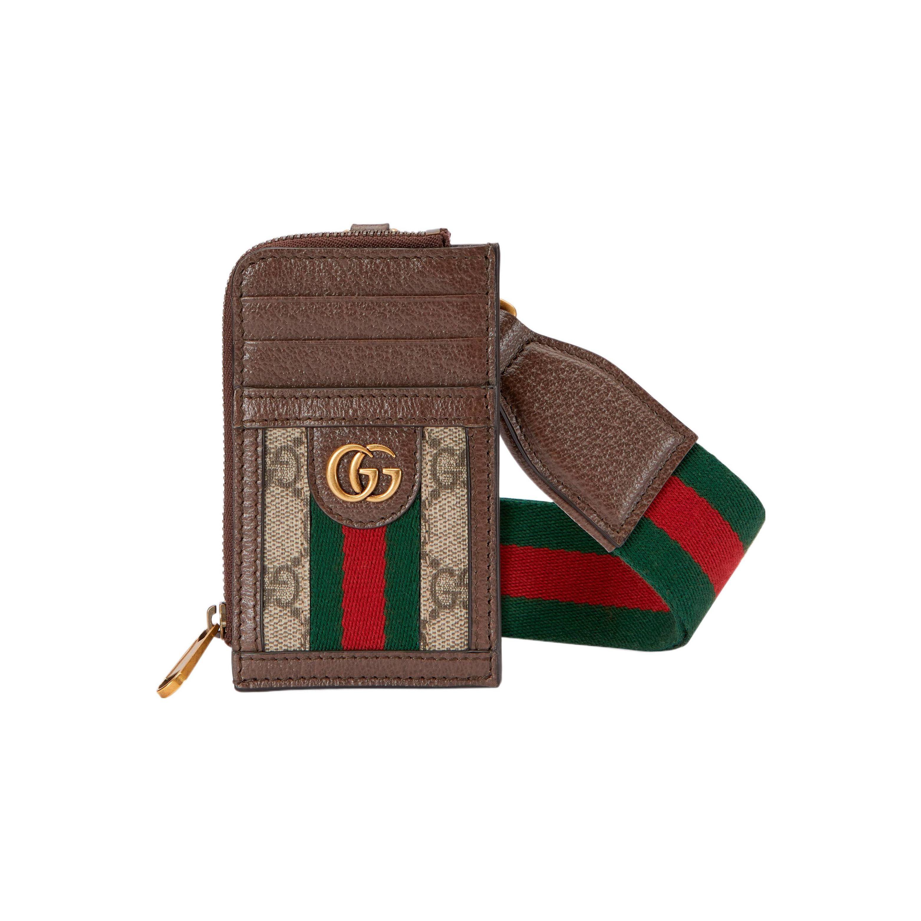 Gucci Ophidia GG Canvas Leather Card Case Holder With Strap Brown Daily Travel 723057-96IWT-8745 Basic Set (Bag+Dust Bag)
Gucci Ophidia GG Canvas Leather Card Case Holder With Strap Brown Daily Travel 723057-96IWT-8745 Basic Set (Bag+Dust Bag)