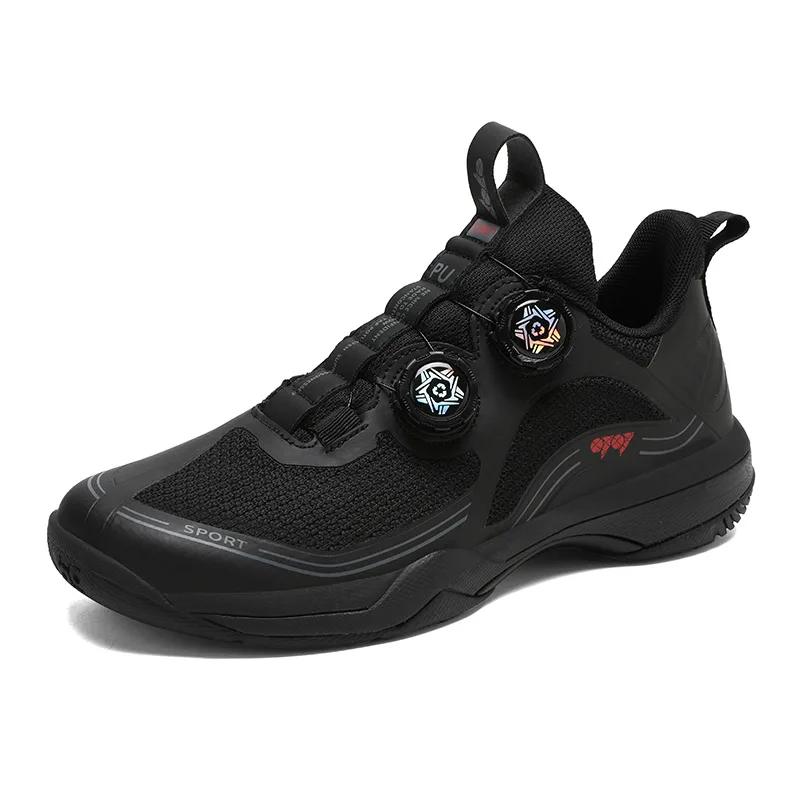 Quick Lace All Black Unisex Badminton Sneakers Size 36-45 Mesh Breathable Table Tennis Shoes Wear Resistant Volleyball Shoes 45
Quick Lace All Black Unisex Badminton Sneakers Size 36-45 Mesh Breathable Table Tennis Shoes Wear Resistant Volleyball Shoes 45
