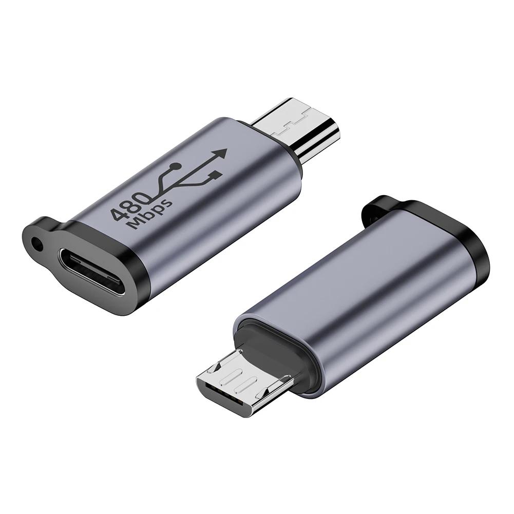 2Pcs Micro USB Female To Type C/Mini USB Connector 5V 2A Type C Female To Micro USB/ Mini USB Converter 18W for Phone/Tablet/PC
2Pcs Micro USB Female To Type C/Mini USB Connector 5V 2A Type C Female To Micro USB/ Mini USB Converter 18W for Phone/Tablet/PC