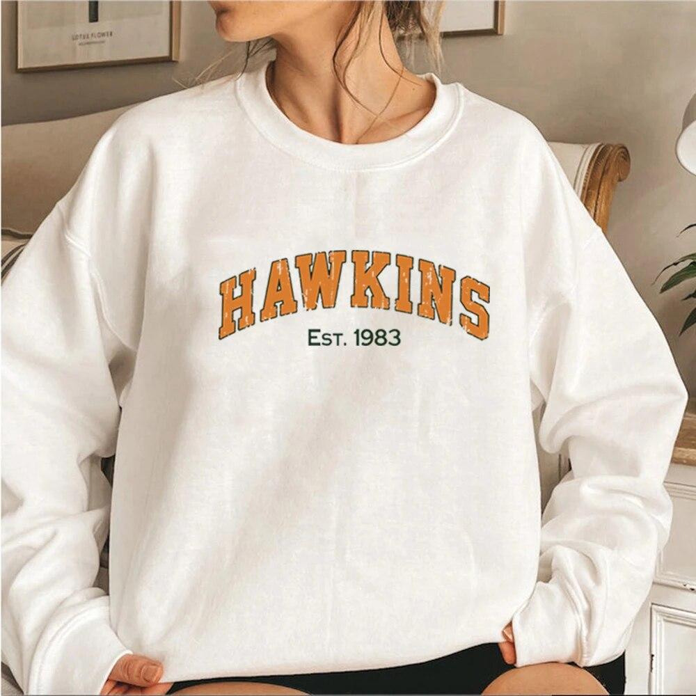 Vintage Hawkins Est 1983 Sweatshirt Hawkins High School Sweatshirts Unisex Hoodies Hawkins Indiana Pullover Streetwear Women Top Unisex
Vintage Hawkins Est 1983 Sweatshirt Hawkins High School Sweatshirts Unisex Hoodies Hawkins Indiana Pullover Streetwear Women Top Unisex