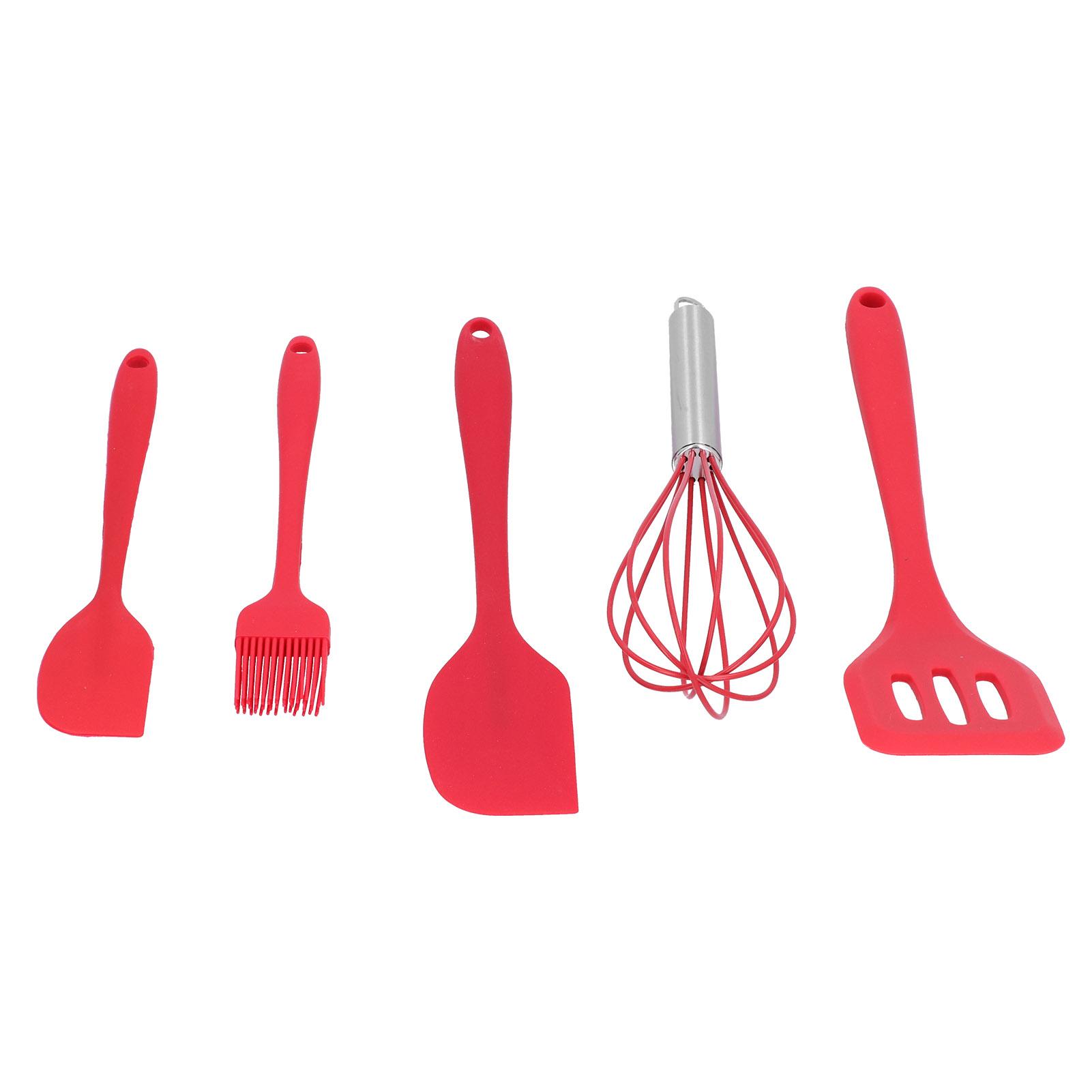 5Pcs Set Silicone Spatula DIY Kitchen Utensil Baking Tool Cake Decoration for Home BakeryRed
5Pcs Set Silicone Spatula DIY Kitchen Utensil Baking Tool Cake Decoration for Home BakeryRed