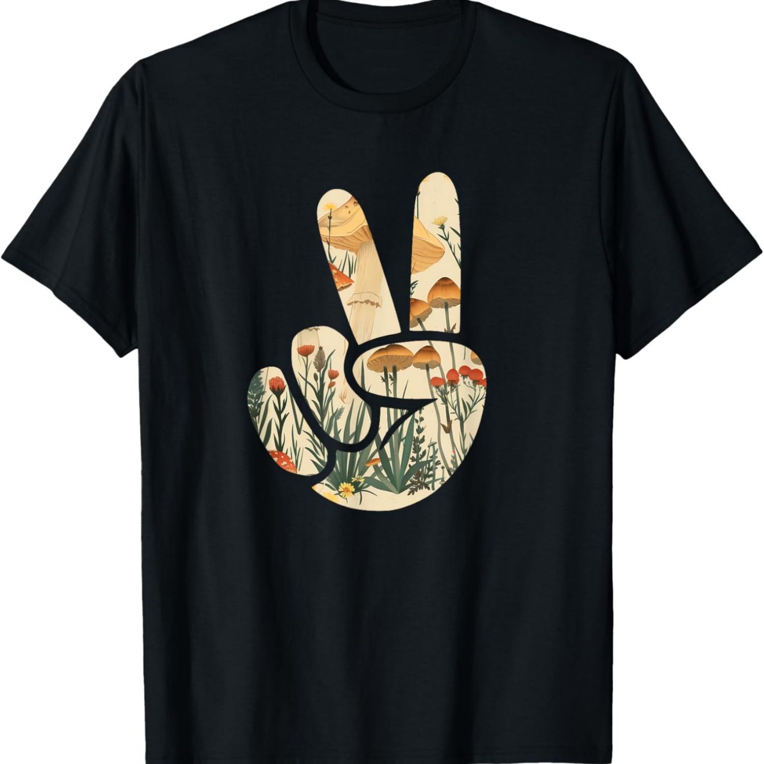 Natural Silhouette Forest Meadow Cottagecore Peace Sign Hand T-Shirt(54) S чёрный
Natural Silhouette Forest Meadow Cottagecore Peace Sign Hand T-Shirt(54) S чёрный