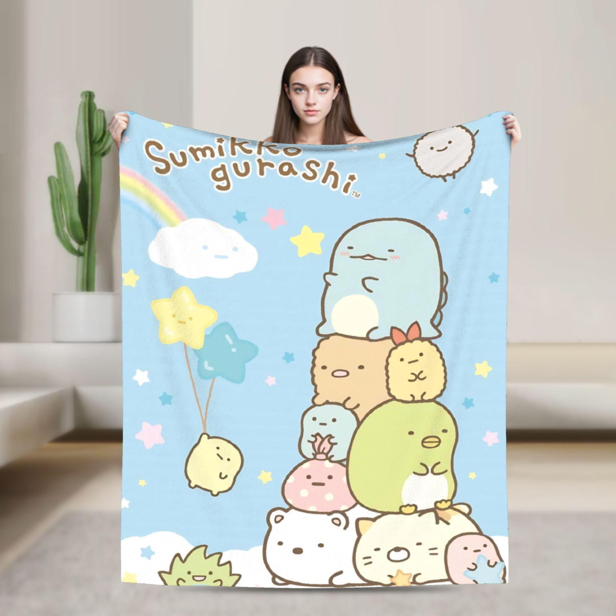 Sumikko Gurashi Cartoon Flannel Throw Blanket Shirokuma Penguin for Bedspread Knitted Blanket Car Lightweight Multifunction 30x40in
Sumikko Gurashi Cartoon Flannel Throw Blanket Shirokuma Penguin for Bedspread Knitted Blanket Car Lightweight Multifunction 30x40in