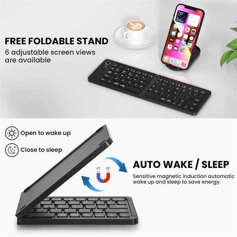 Bluetooth-клавиатура, беспроводная клавиатура, складная клавиатура, портативная складная мини-клавиатура для Windows, Android, IOS, ноутбука, планшета белый
Bluetooth-клавиатура, беспроводная клавиатура, складная клавиатура, портативная складная мини-клавиатура для Windows, Android, IOS, ноутбука, планшета белый