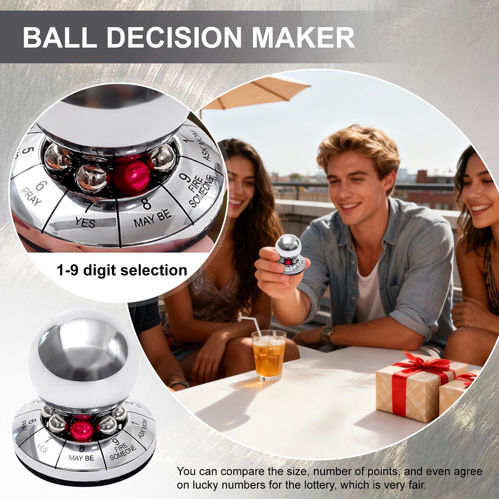 Decision Maker Metal Ball, Hsxxf Finger Stress Decompression Toy Ball Finger Desktop Decoration One Size
Decision Maker Metal Ball, Hsxxf Finger Stress Decompression Toy Ball Finger Desktop Decoration One Size
