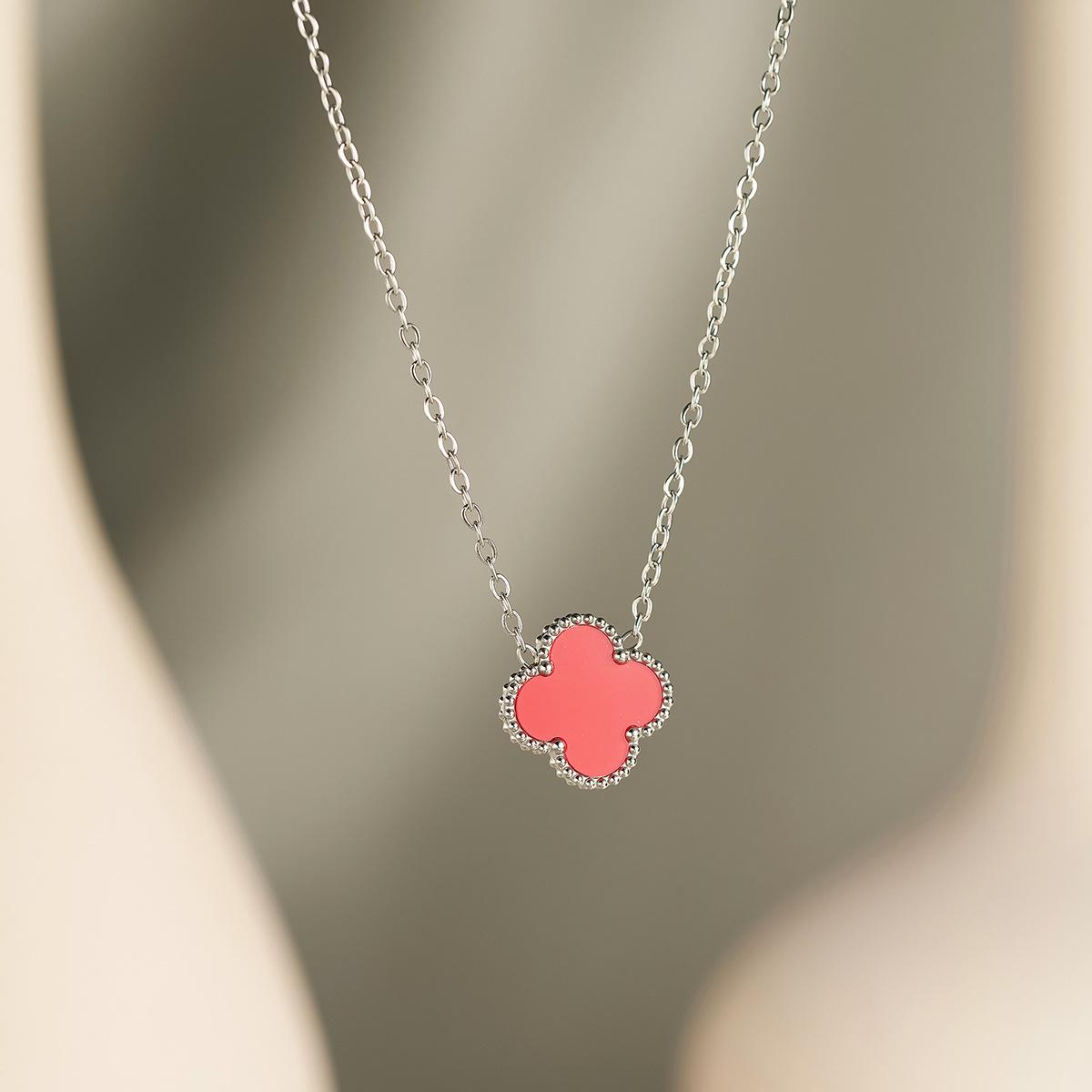 15 мм суцільний колір щасливий чотирилистий конюшина титан сталевий намисто модне високоякісне жіноче намисто
15 мм суцільний колір щасливий чотирилистий конюшина титан сталевий намисто модне високоякісне жіноче намисто