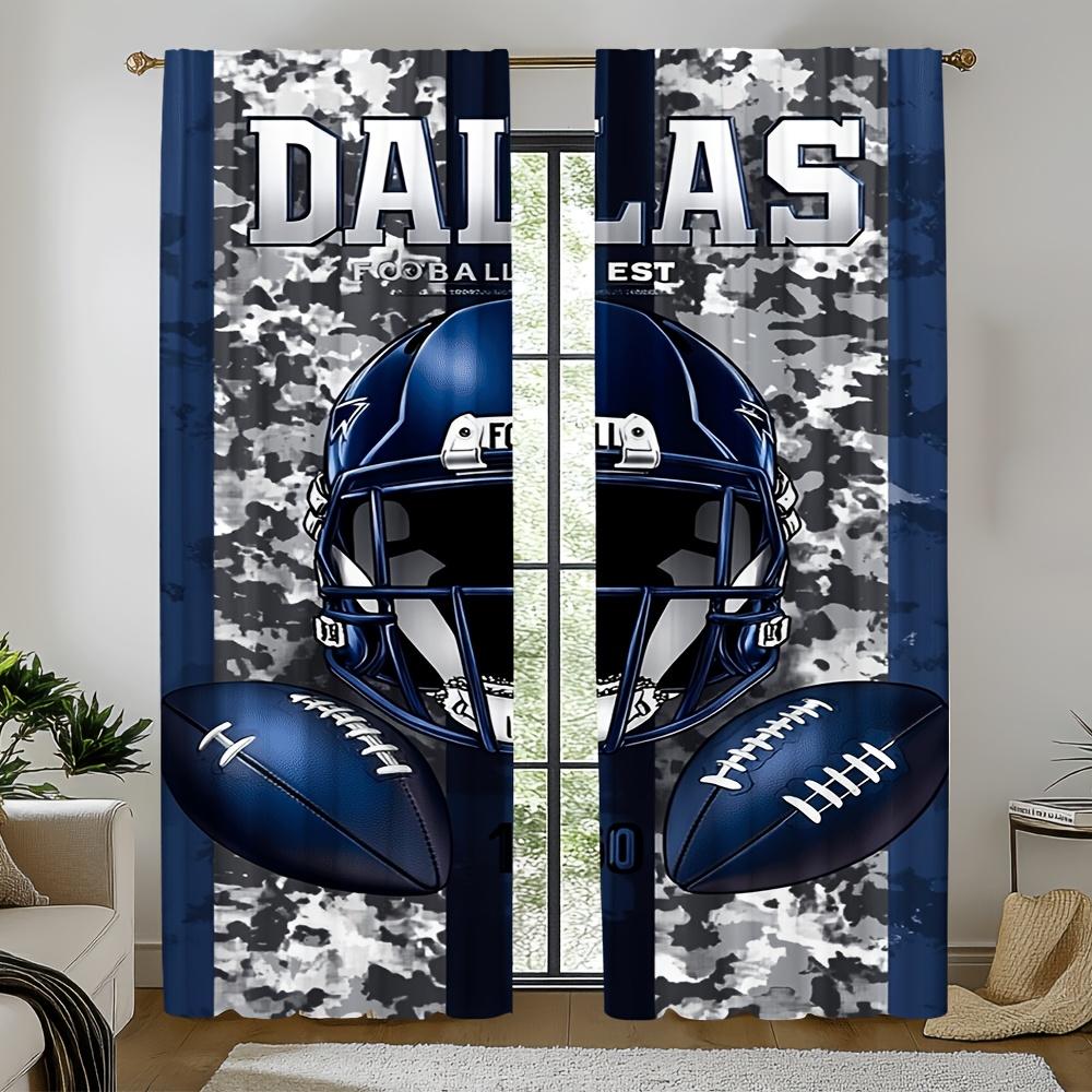 Dallas Football Door Curtains Blue White Camo Helmet Semi Transparent Bedroom Living Room Decor Set Of 2 Made Polyester With Rod Pocket W100*H70(CM)-Rod Pocket&1PCS
Dallas Football Door Curtains Blue White Camo Helmet Semi Transparent Bedroom Living Room Decor Set Of 2 Made Polyester With Rod Pocket W100*H70(CM)-Rod Pocket&1PCS