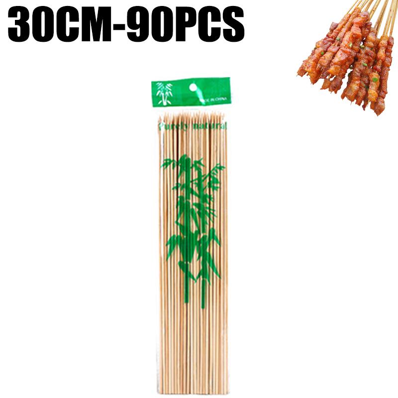 360/90x Food Sticks Bamboo Skewer Stick Disposable Wood for Home Kitchen Party Buffet Food Fruit Barbecue Tools Various Size
360/90x Food Sticks Bamboo Skewer Stick Disposable Wood for Home Kitchen Party Buffet Food Fruit Barbecue Tools Various Size