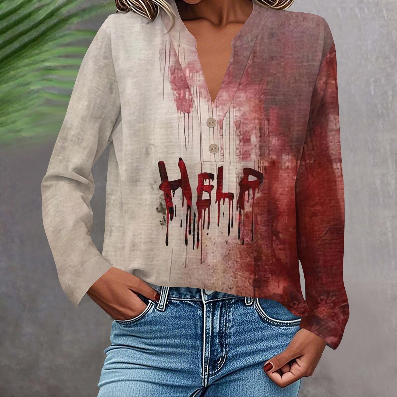 Женская модная и повседневная рубашка с длинным рукавом, V-образным вырезом, на пуговицах, с принтом, блузка, топ XL киноварь
Женская модная и повседневная рубашка с длинным рукавом, V-образным вырезом, на пуговицах, с принтом, блузка, топ XL киноварь