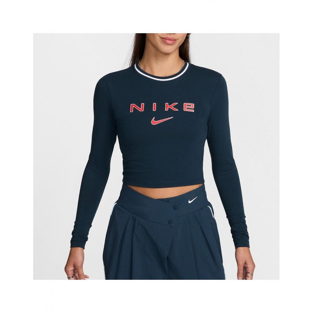 Женский трикотажный свитер Nike Knit S Slim с длинным рукавом Fz2859 478 Armory navy/80
Женский трикотажный свитер Nike Knit S Slim с длинным рукавом Fz2859 478 Armory navy/80