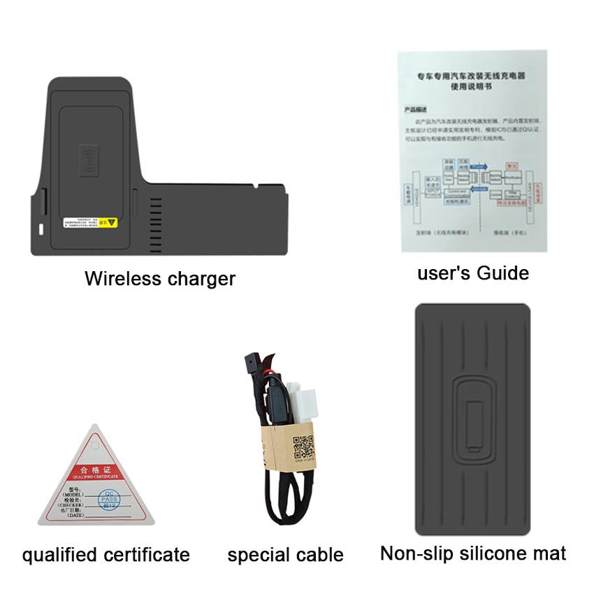 Новый! Беспроводное зарядное устройство 15 Вт, специальная встроенная панель быстрой зарядки QI для телефона, автомобильные аксессуары для Toyota Highlander Kluger 2021 2025
Новый! Беспроводное зарядное устройство 15 Вт, специальная встроенная панель быстрой зарядки QI для телефона, автомобильные аксессуары для Toyota Highlander Kluger 2021 2025