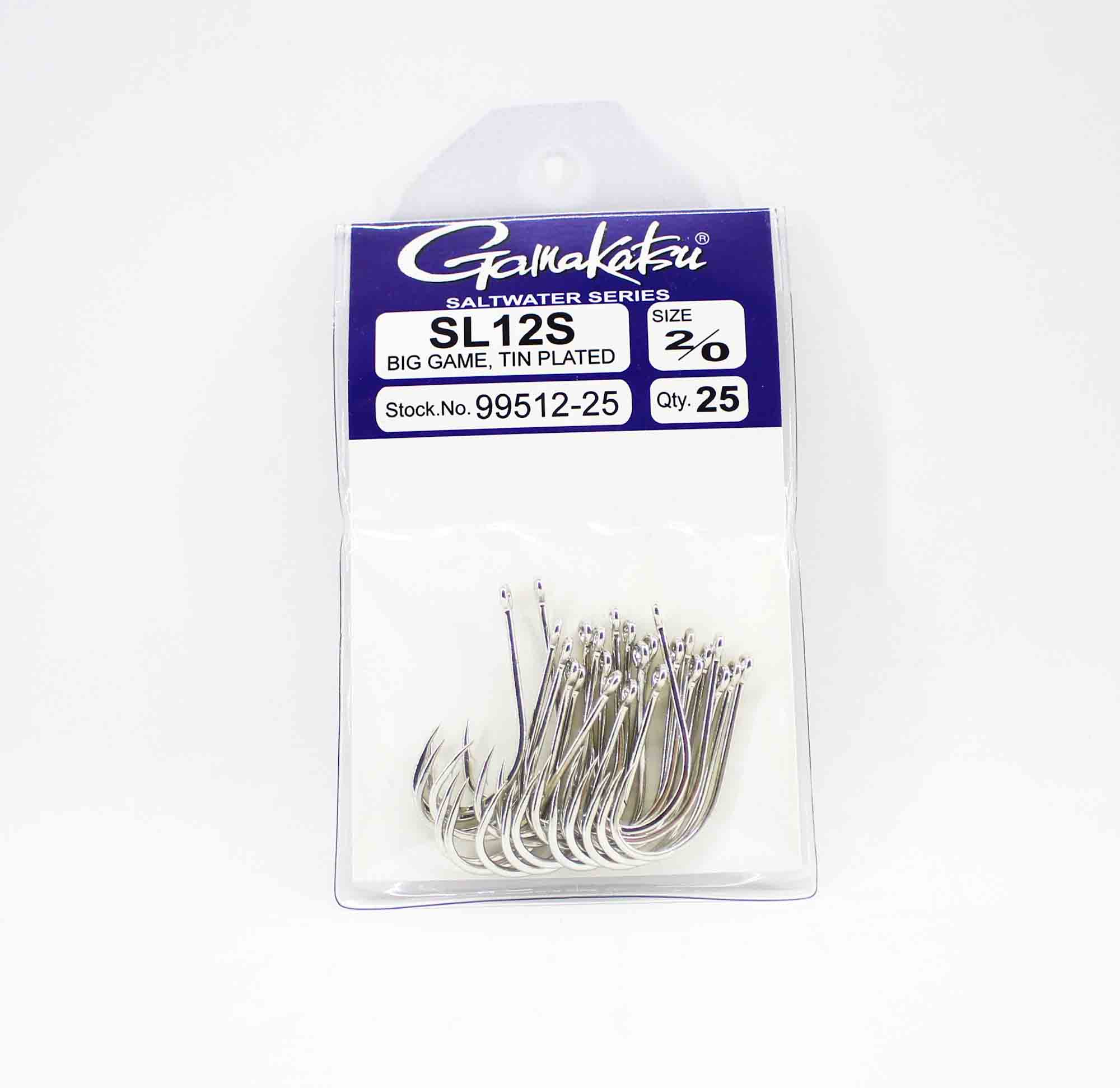 Gamakatsu SL12S Крючок для крупной дичи, луженый, размер 2/0, 25 штук в упаковке (6832)
Gamakatsu SL12S Крючок для крупной дичи, луженый, размер 2/0, 25 штук в упаковке (6832)
