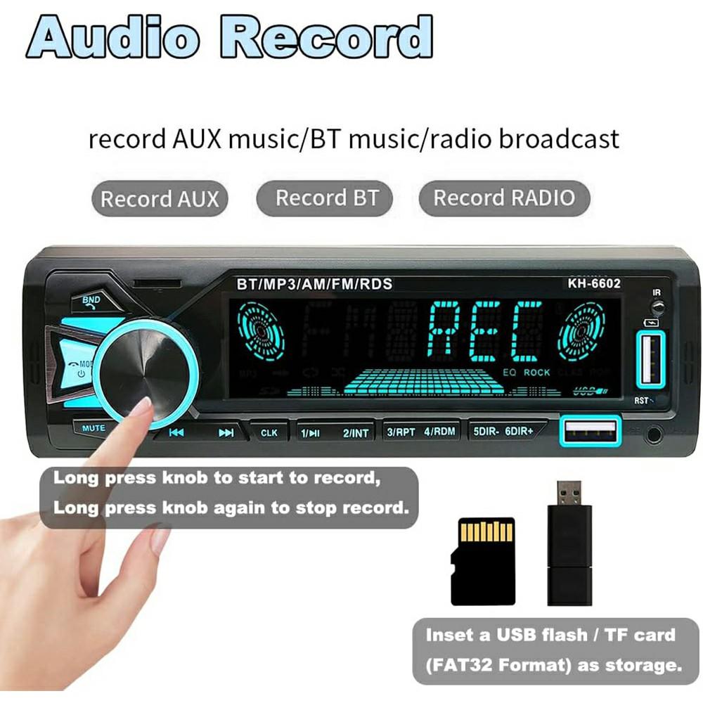 1789 Розумний Bluetooth-сумісний музичний автомобільний MP3-плеєр без втрат музики TF/U-диск/AUX FM-радіоплеєр Type A
1789 Розумний Bluetooth-сумісний музичний автомобільний MP3-плеєр без втрат музики TF/U-диск/AUX FM-радіоплеєр Type A