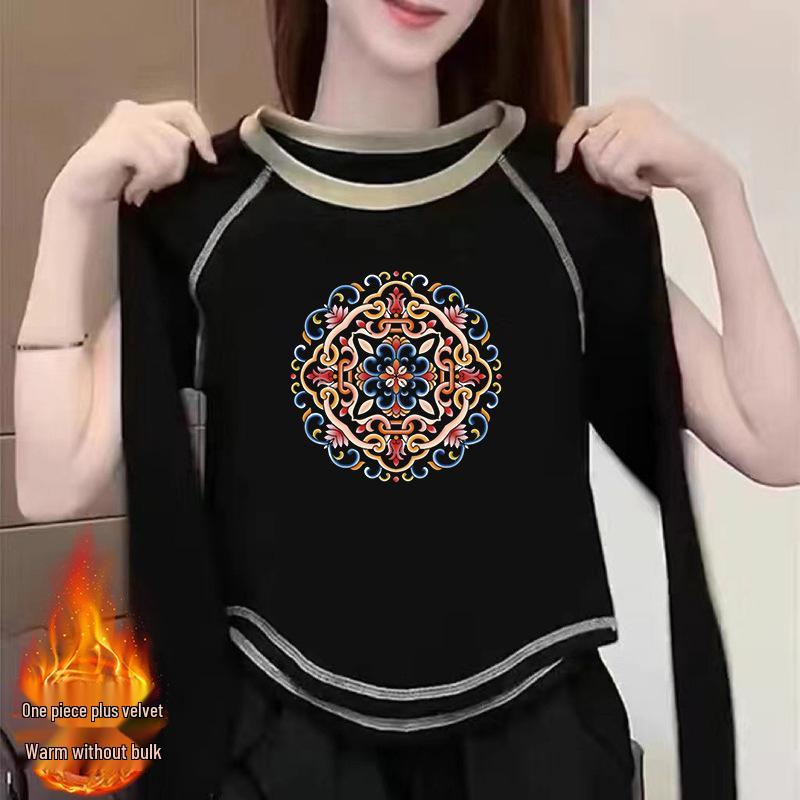 Women s 2024 New Double-Sided German Velvet Long-Sleeve T-Shirt - Chic Ins Style for Autumn/Winter S (70-100 jin)
Women s 2024 New Double-Sided German Velvet Long-Sleeve T-Shirt - Chic Ins Style for Autumn/Winter S (70-100 jin)